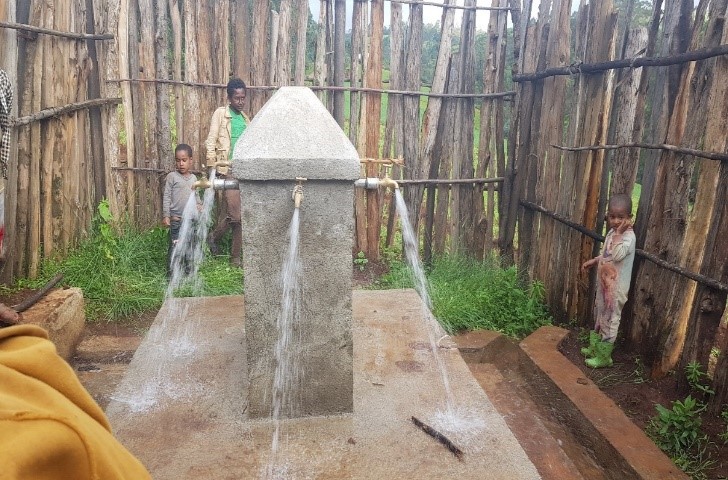 o sollen einmal die Wasserentnahmestellen später in Äthiopien aussehen